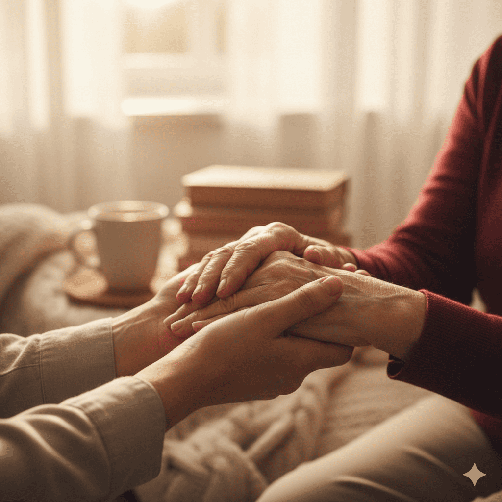 Gráfico de aumento de valores del nomenclador de discapacidad con símbolos de una casa y una persona recibiendo cuidados